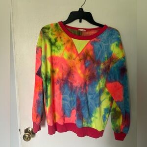 ODDY Multicolor Tie-Dye Sweatsuit- Top&Bottom